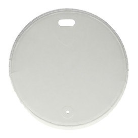 Travel Lid with White Paper Hole Ø8cm (1.000 Units)