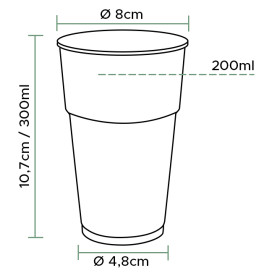 Plastic Cup PP Clear 300ml (2.000 Units)