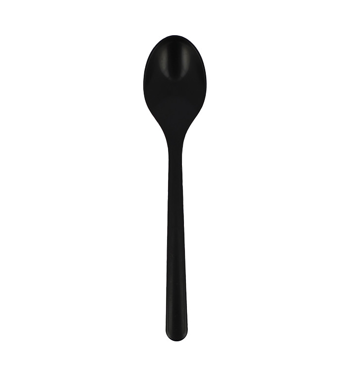 Reusable Spoon PP Mineral "Hercules" Black 185mm (50 Units)