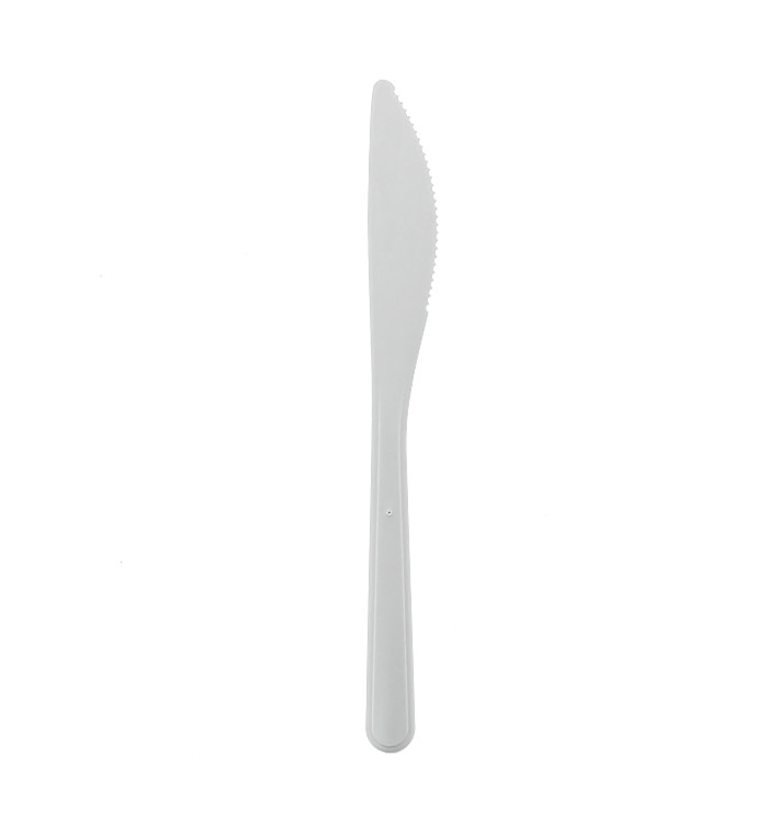 Reusable Knife PP Mineral "Hercules" White 185mm (50 Units)