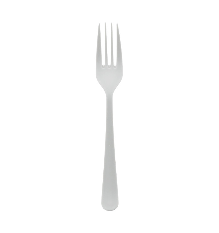 Reusable Fork PP Mineral "Gaia" White 190mm (10 Units)