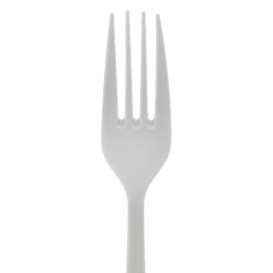 Reusable Fork PP Mineral "Gaia" White 190mm (10 Units)