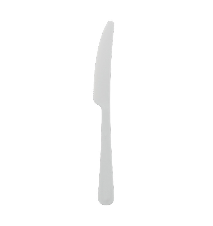 Reusable Knife PP Mineral "Gaia" White 197mm (10 Units)