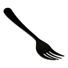 Reusable Fork PP Mineral "Gaia" Black 190mm (10 Units)