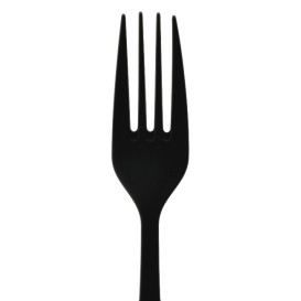 Reusable Fork PP Mineral "Gaia" Black 190mm (10 Units)