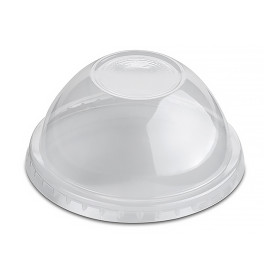 Plastic Dome Lid PP Closed Transp. Ø7,9cm (100 Units)