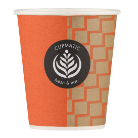 Paper Cup "Cupmatic" 8 Oz/210ml Ø7,0cm (100 Units)  