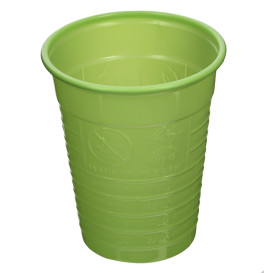 Plastic Cup PS Lime Green 200ml Ø7cm (50 Units) 