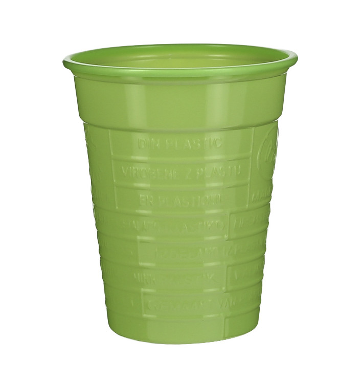 Plastic Cup PS Lime Green 200ml Ø7cm (1.500 Units)