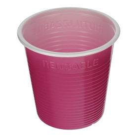 Plastic Shot PS Bicolour Fuchsia 230 ml (420 Units)