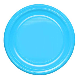 Reusable Plate Deep Economic PS Light Blue Ø20,5cm (150 Units)