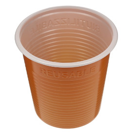 Reusable Economy Shot PS Bicolour Orange 230ml (30 Units) 