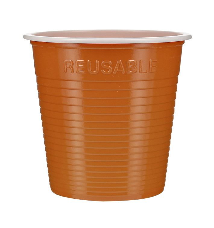 Reusable Economy Shot PS Bicolour Orange 160ml (30 Units)