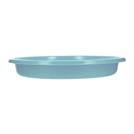 Reusable Plate Deep Economic PS Light Blue Ø20,5cm (150 Units)