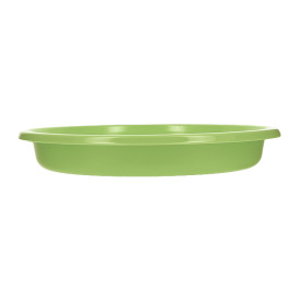 Reusable Plate Deep Economic PS Yellow Green Ø20,5cm (25 Units) 