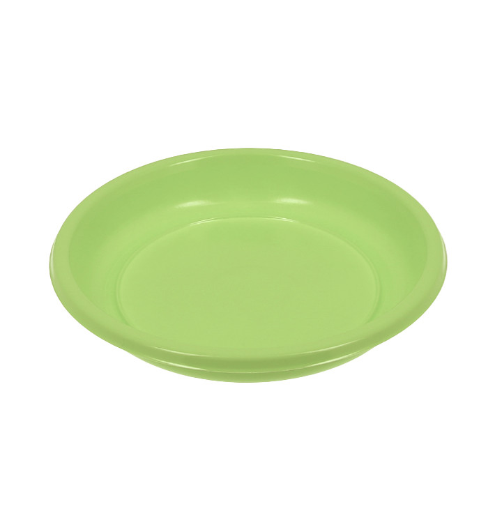 Reusable Plate Deep Economic PS Yellow Green Ø20,5cm (25 Units) 