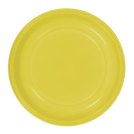 Reusable Plate Deep Economic PS Yellow Ø22cm (250 Units)