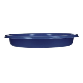 Reusable Plate Deep Economic PS Dark Blue Ø20,5cm (150 Units)