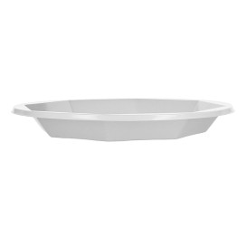 Reusable Plate Deep Economic PS White Ø22cm (25 Units) 