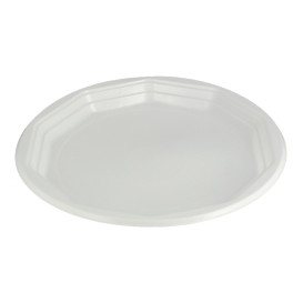 Reusable Plate PP "Deka" Flat White 220mm (297 Units)