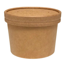 Kraft Carton Lid for Carton Pots Ø9cm (500 Units)