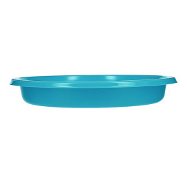 Reusable Plate Flat Economic PS Turquoise Ø20,5cm (150 Units)