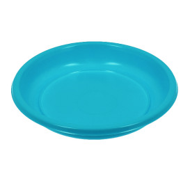 Reusable Plate Flat Economic PS Turquoise Ø20,5cm (25 Units)