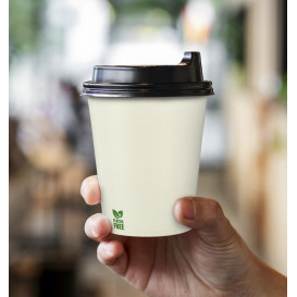 Plastic-Free Paper Cup 8 Oz/240ml White Ø8cm (1.000 Units)