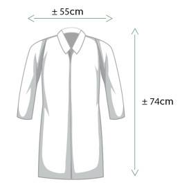 Disposable Lab Coat "Cadete" "TST" PP Velcro 35gr Red (1 Unit) 