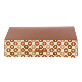 Box for Chocolates and Sweets Coral 19,5x13,5x5,3cm (600 Units)