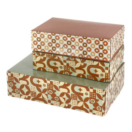 Box for Chocolates and Sweets Coral 18,5x12,5x5cm (600 Units)