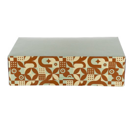 Box for Chocolates and Sweets Mint Chocolate 19,5x13,5x5,3cm (100 Units)