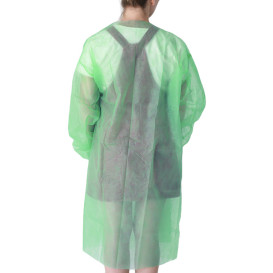 Disposable Lab Coat Visitor Guest TST PP Velcro Green XL 25gr (1 Units) 