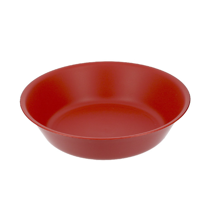 Reusable Plate Durable PP Mineral Red Ø18cm (6 Units)