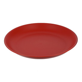 Reusable Plate Durable PP Mineral Red Ø21cm (54 Units)