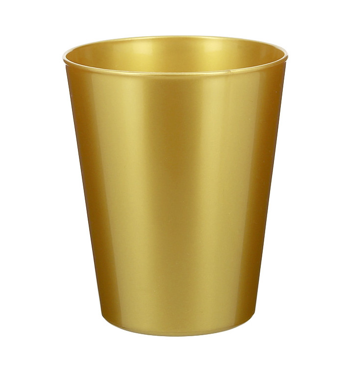 Reusable Cup Durable PP Mineral Gold 330ml (6 Units)