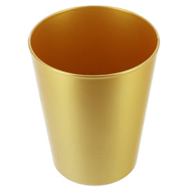 Reusable Cup Durable PP Mineral Gold 330ml (6 Units)