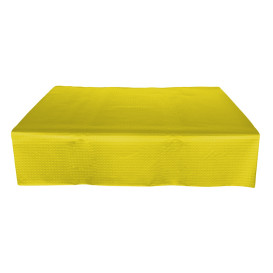 Pre-Cut Paper Tablecloth Yellow 40g 1,2x1,2m (300 Units)  