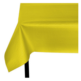 Pre-Cut Paper Tablecloth Yellow 40g 1,2x1,2m (300 Units)  