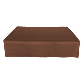 Pre-Cut Paper Tablecloth Brown 40g 1,2x1,2m (300 Units)  