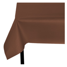 Pre-Cut Paper Tablecloth Brown 40g 1,2x1,2m (300 Units)  