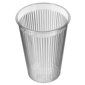 Plastic Cup PS "Ribbed" Clear 200 ml (1.000 Units)