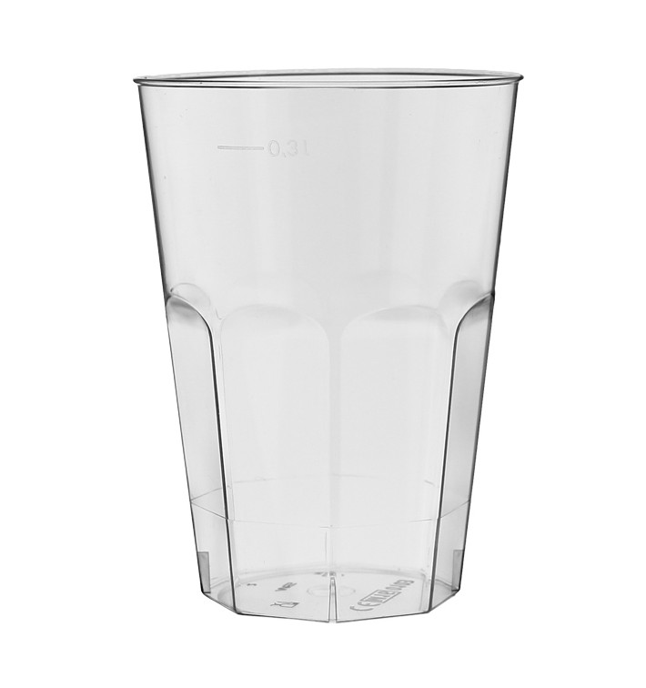 Plastic Cup PS Crystal "Deco" Clear 300 ml (30 Units)