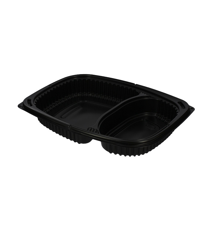 Plastic Container PP Rectangular Shape 2C 1050ml 25,5x18,9x4,5cm (320 Units)