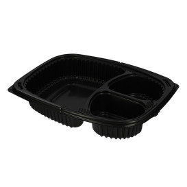 Plastic Container PP Rectangular Shape 3C 1250ml 25,5x18,9x4,5cm (40 Units) 