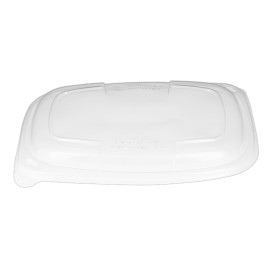 Plastic Lid Translucent Container PP 1050/1250ml 25,5x18,9x2cm (320 Units)