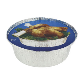 Paper Lid for Roast Chicken Round Shape 1900ml (500 Units)