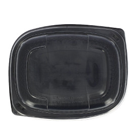 Plastic Lid Translucent Container PP 800/1000ml 21,5x17x2cm (320 Units)