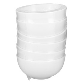 Tasting Plastic Bowl Durable SAN "Classic" White 120ml (6 Units) 