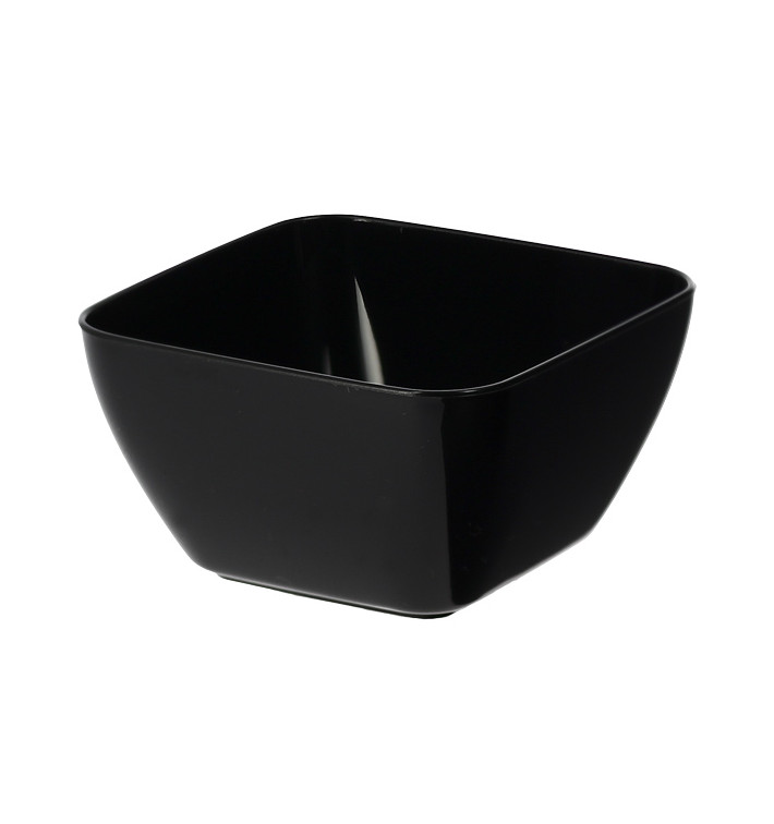 Tasting Plastic Bowl PS Black 5x5x3 cm 75ml (20 Units)